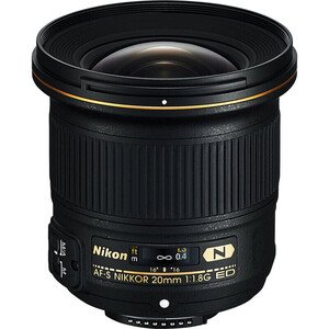 Nikon - Nikon AF-S NIKKOR 20mm f/1.8G ED DSLR Lens