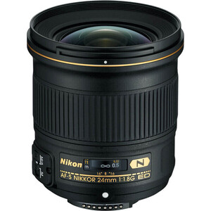 Nikon - Nikon AF-S NIKKOR 24mm f/1.8G ED Lens