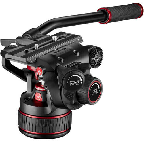 Manfrotto Nitrotech (MVK608TWINGA) 608 Video Head Aluminum Twin Leg Tripod Gs