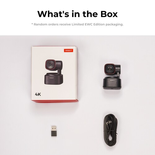 OBSBOT Tiny 2 Lite PTZ 4K AI Webcam
