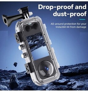 Oem Mark Insta 360 X4 Uyumlu Su Geçirmez Kılıf - Thumbnail