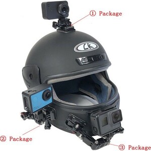 OEM Marka GP11 Aksiyon Kameraları için Kask Bağlantı Aparatı Seti - Thumbnail