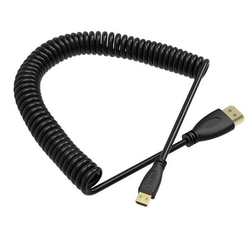 OEM Marka HD02 Spiral 4K HDMI Kablosu (C-A Mini) 50cm-90cm