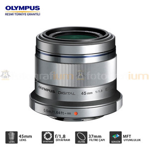 Olympus - Olympus 45mm f/1.8 MSC Prime Lens Gümüş (1)