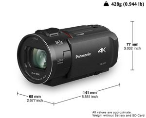 Panasonic HC-VX1EG-K 4K Ultra HD Video Kamera - Thumbnail