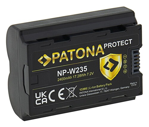PATONA 13395 Protect Fuji NP-W235 Batarya
