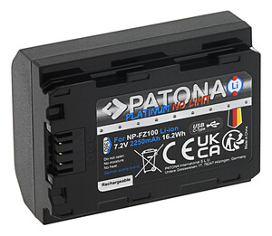 Patona - Patona 1360 Platinum NP-FZ100 USB-C Batarya Sony Uyumlu