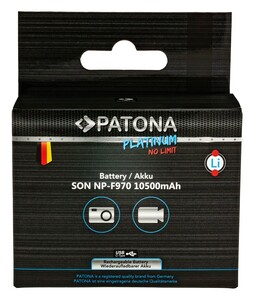 Patona 1377 Platinum USB-C Girişli Sony NP-F970 Batarya - Thumbnail