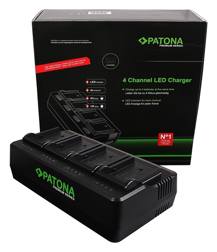 Patona 1688 / 1691 Premium 4’lü Şarj Cihazı Sony BP-U60 İçin