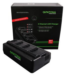 Patona - Patona 1688/1694 Premium 4’lü Şarj Cihazı Canon BP-A60 İçin (1)