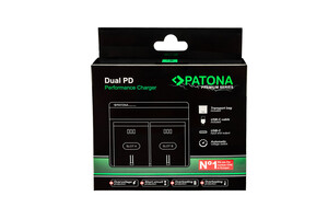 Patona 1800 Premium Dual PD BP-U100 İkili Şarj Aleti - Thumbnail