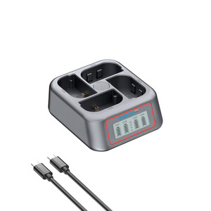 Patona - Patona 4178 Platinum USB-C PD QC 4'lü Hızlı Şarj Cihazı Canon LP-E6, LP-E6N, LP-E6NH ve LP-E6P