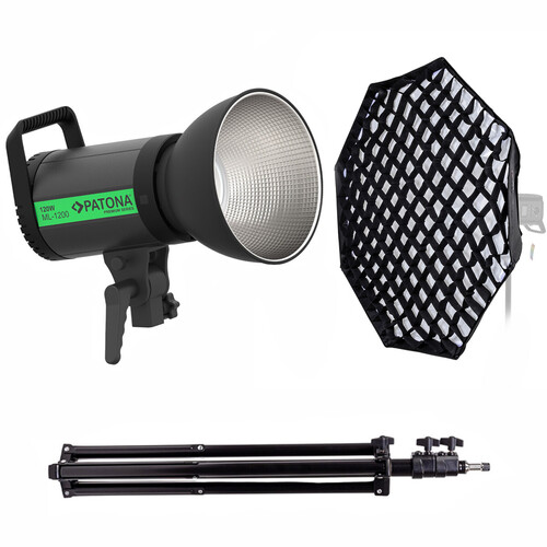 Patona 4198 ML-1200 120W Bi-Color LED 95cm Octagon Softbox Tekli Işık Kiti
