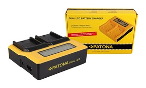 Patona - Patona 7525 Sony NP-F970 Serisi İçin İkili LCD Ekranlı USB Şarj Aleti