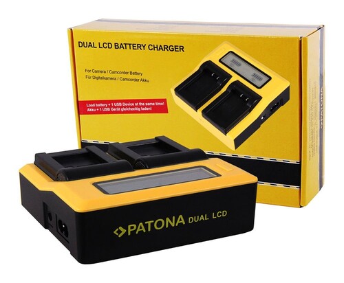 Patona NP-W126 İçin İkili Şarj Aleti + 2 Adet Patona Platinum Fuji NP-W126S Batarya