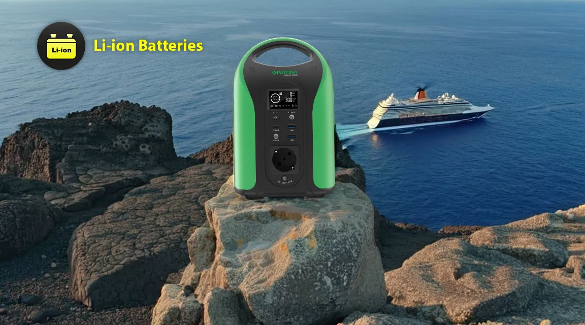 Patona Premium Taşınabilir Güç İstasyonu Outdoor 300 - 300W/220V USB5V/3A QC3.0 DC12V/5A