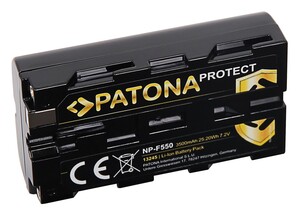 Patona Protect 13245 Sony NP-F550 Batarya 3500mAh 7.2V - Thumbnail