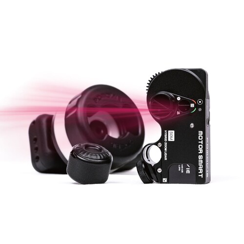 PDMOVIE Live Air 4 Smart Hybrid Zoom LiDAR Otomatik Netleme Kablosuz Follow Focus Sistemi (PDL-AFX-RA-SPM Tam Set)