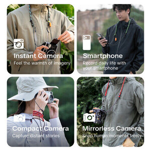 PGYTECH Camera Strap Slim (Outdoor-Blaze Red) - Kamera Askısı - Thumbnail