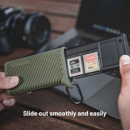PGYTECH CFexpress CreateMate Card Reader Type B/SD(Moss Green)