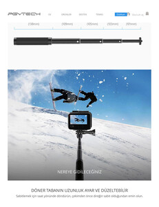 Pgytech El Grip ve Uzatma Tripod (P-GM-105) - Thumbnail
