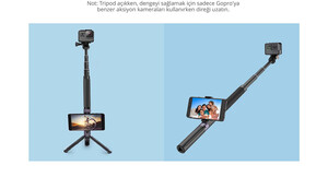 PGYTECH Hand Grip & Tripod for Action Camera (P-GM-104) - Thumbnail