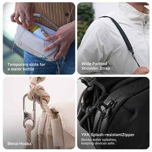 PGYTECH OneGo Pocket 2L Sling Çanta (Space Black) - Thumbnail