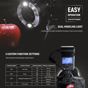 RF1-C 76W Makro Ring Flaş - Thumbnail