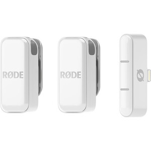 Rode - RODE Wireless Micro 2 Kişilik Kablosuz Yaka Mikrofonu (Lightning / Beyaz)