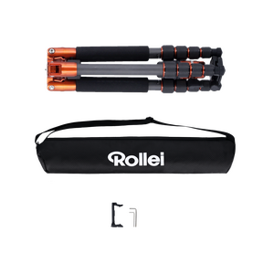 Rollei Compact Traveler No.1 Karbon Turuncu Tripod - Thumbnail