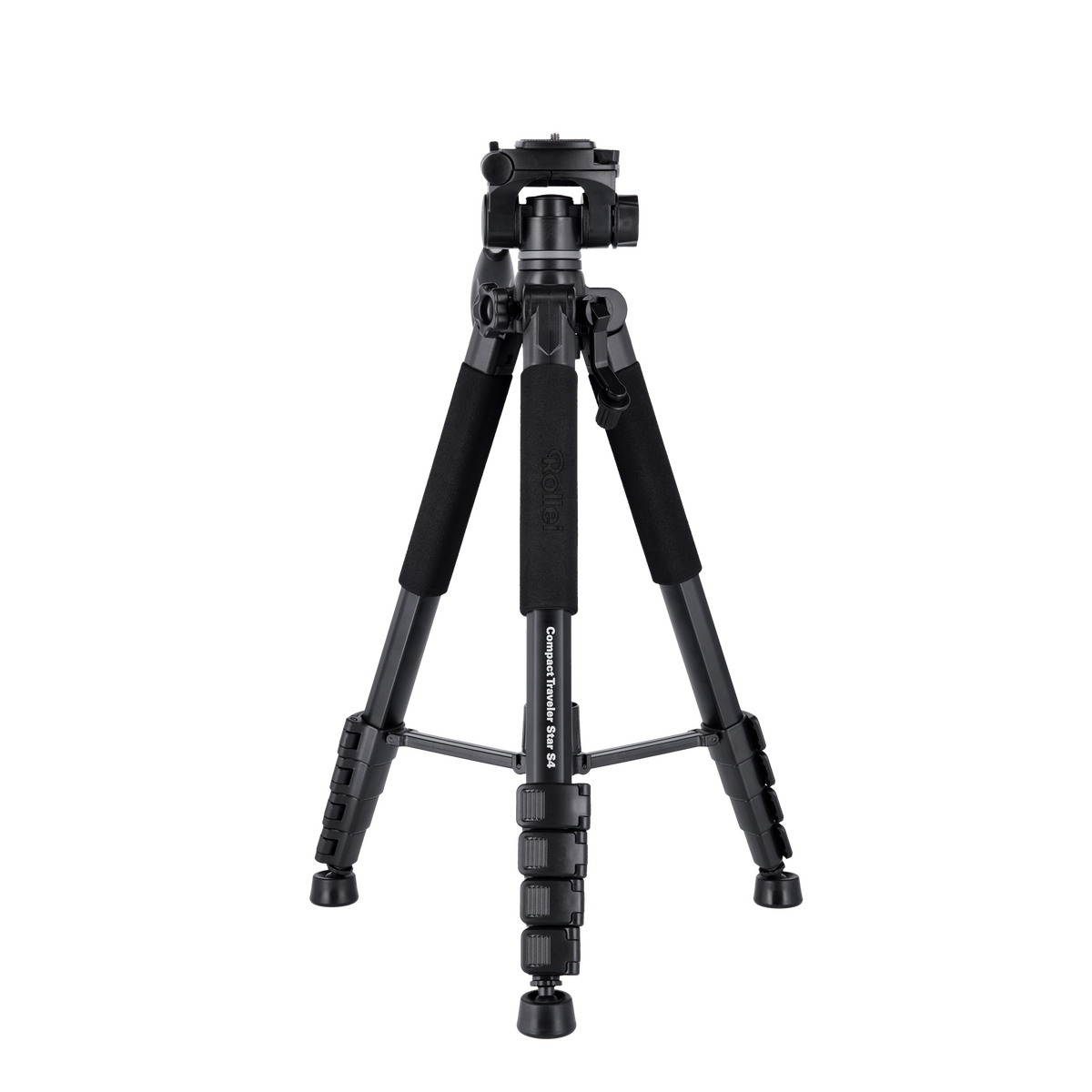 Rollei Compact Traveler Star S4 Alüminyum Siyah Tripod - ürün görseli 1