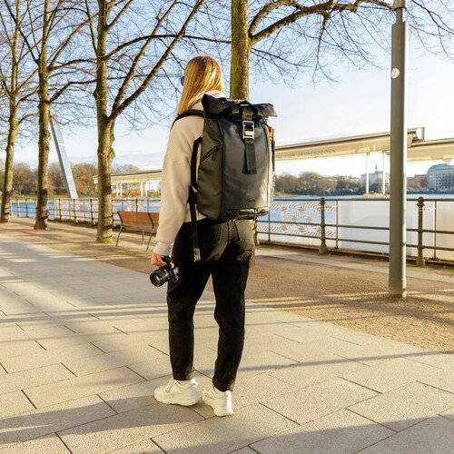 Rollei Fotoliner Ocean Rolltop Siyah Sırt Çantası