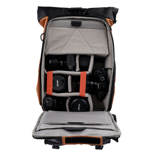 Rollei Fotoliner Ocean Rolltop Turuncu Sırt Çantası
