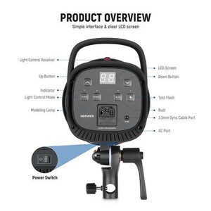 Neewer - Neewer S101-400W Pro Profesyonel Stüdyo Flaşı (Tek) (1)