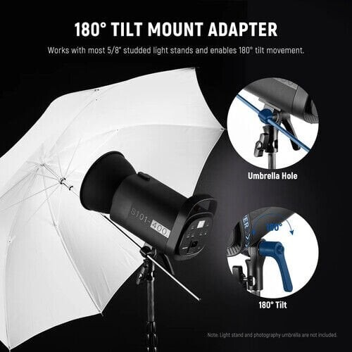 Neewer S101-400W Pro Profesyonel Stüdyo Flaşı (Tek)