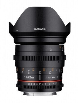 Samyang 20mm T1.9 ED AS UMC Cine Lens (Nikon F)