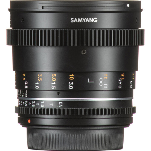 Samyang 50mm T1.5 VDSLR MK2 Cine Lens (Canon EF)