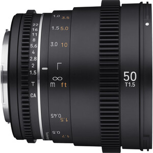 Samyang 50mm T1.5 VDSLR MK2 Cine Lens (Fujifilm X) - Thumbnail