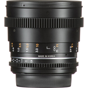 Samyang 50mm T1.5 VDSLR MK2 Cine Lens (Fujifilm X) - Thumbnail
