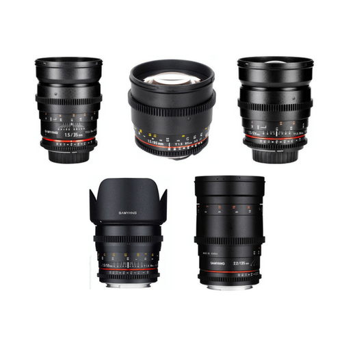 Samyang 5'li Cine Lens Seti