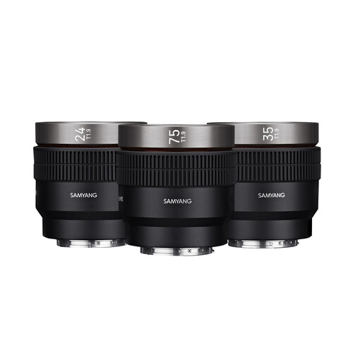 Samyang V-AF T1.9 3'lü Cine Lens Seti (24mm, 35mm, 75mm - Sony E)