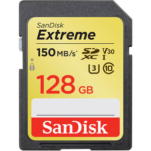 Sandisk - Sandisk 128GB 150MB/s Extreme SDXC V30 UHS-I U3 Hafıza Kartı SDSDXV5-128G-GNCIN