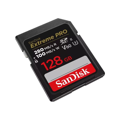 SanDisk 128GB 280MB/s Extreme PRO V60 SDXC™ UHS-II Hafıza Kartı