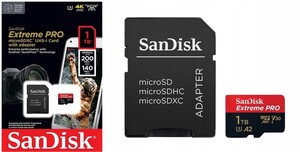 SanDisk 1TB 200MB/s Extreme PRO microSD Hafıza Kartı - Thumbnail