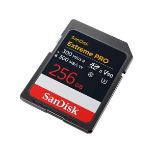 Sandisk - SanDisk 256GB 300MB/s Extreme PRO V90 SDXC UHS-II Hafıza Kartı (SDSDXDM-256G-GN4IN) (1)