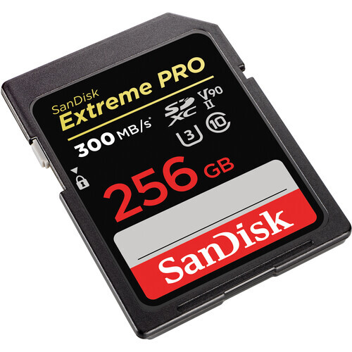 SanDisk 256GB 300MB/s Extreme PRO V90 SDXC Hafıza Kartı (SDSDXDK-256G-GN4IN)