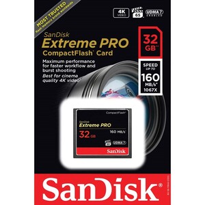 Sandisk - Sandisk 32GB 160mb/s Extreme PRO Compact Flash Kart (1)