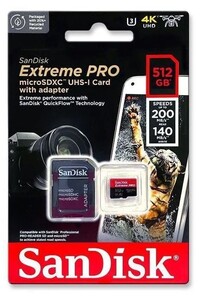 Sandisk - SanDisk 512GB 200MB/s Extreme Pro microSD Hafıza Kartı (1)
