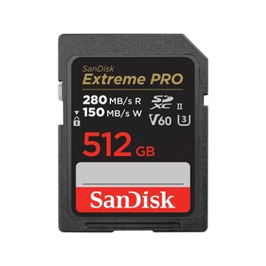 Sandisk - SanDisk 512GB 280MB/s Extreme PRO V60 SDXC™ UHS-II Hafıza Kartı