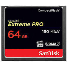 Sandisk - Sandisk 64GB 160mb/s Extreme Pro Compact Flash Kart